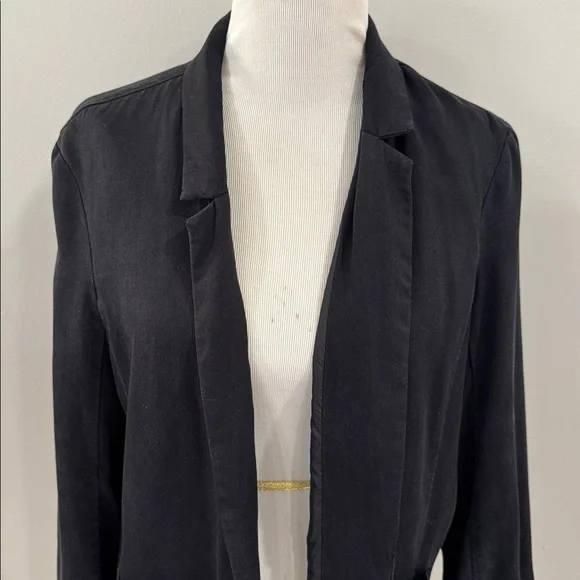 Abercrombie and Fitch black casual open faced blazer jacket cardigan - Picture 2 of 5